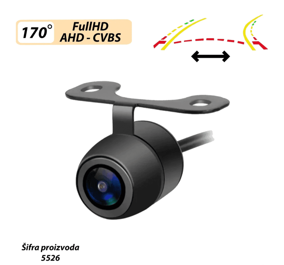 Kamera za parking LEPTIR CVBS + AHD FISH EYE 180