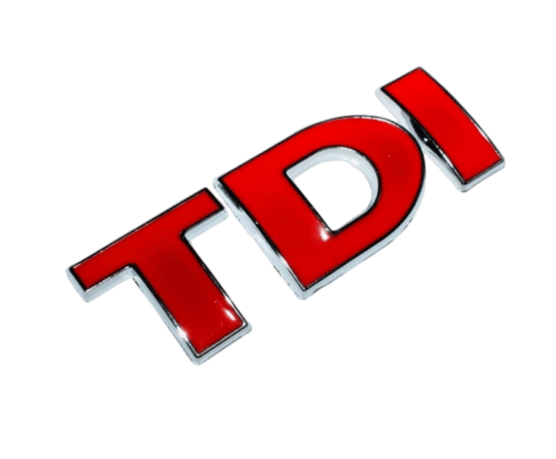 Natpis TDI sve crveno