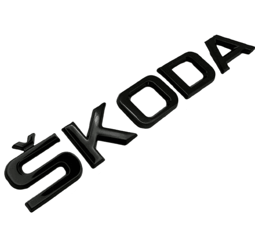 Natpis SKODA crni