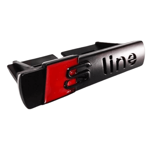 Natpis S line CRNI za prednji grill